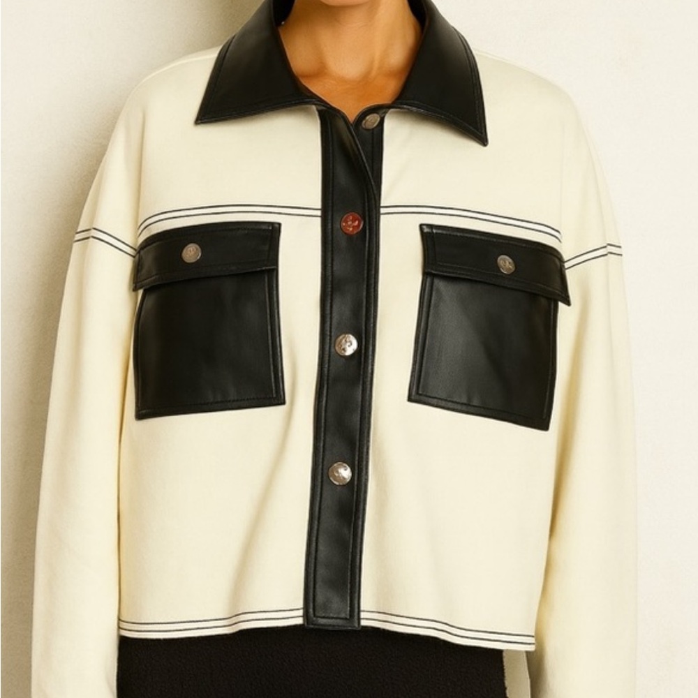 Nanette Lepore Black and Cream Blazer